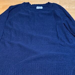 Old Navy Navy Crewneck Sweater with Speckled Flecks